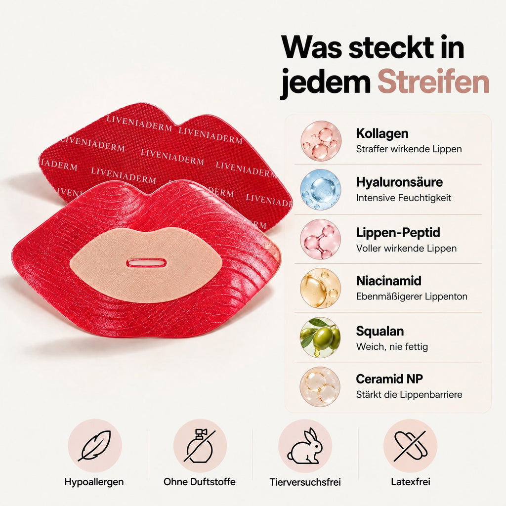 Liveniaderm Hydrogel Lippen-Nachtpflaster