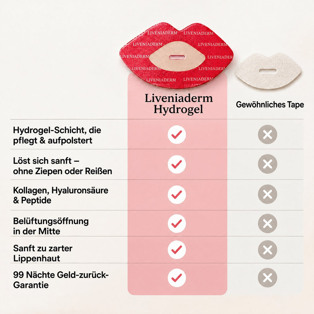 Liveniaderm Hydrogel Lippen-Nachtpflaster